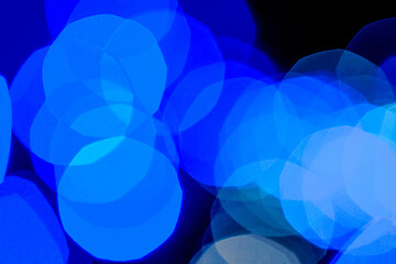 Image showing multi-colored bokeh on a black background