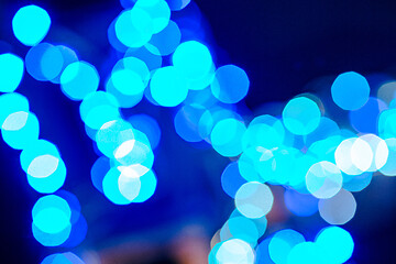 Image showing multi-colored bokeh on a black background