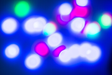 Image showing multi-colored bokeh on a black background