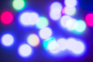 Image showing multi-colored bokeh on a black background