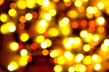 Image showing multi-colored bokeh on a black background