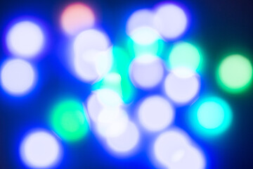 Image showing multi-colored bokeh on a black background