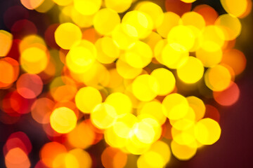 Image showing multi-colored bokeh on a black background