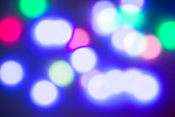 Image showing multi-colored bokeh on a black background