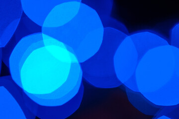 Image showing multi-colored bokeh on a black background