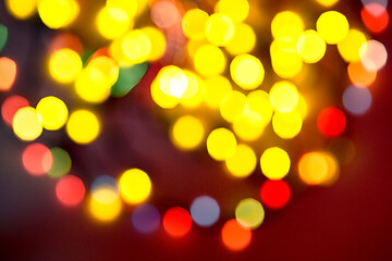 Image showing multi-colored bokeh on a black background