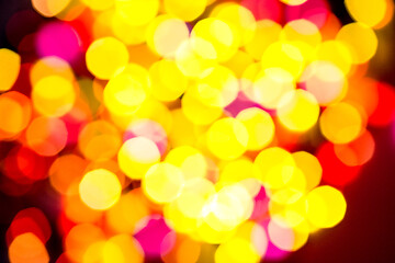 Image showing multi-colored bokeh on a black background