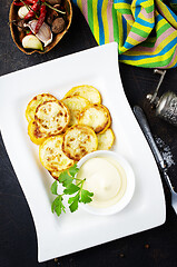 Image showing fried yellow zucchini 