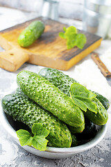 Image showing cucumbers