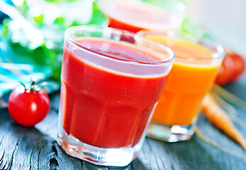 Image showing fresh vegetable juice