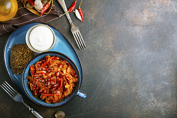 Image showing cabbage with beans