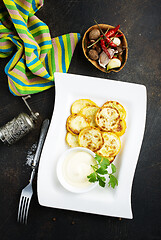 Image showing fried yellow zucchini 