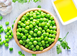 Image showing green peas