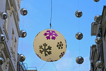 Image showing Christmas Baubles City