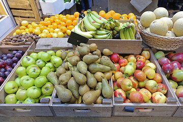 Image showing Fruits in Crates