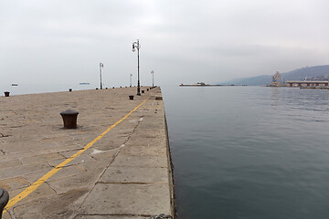 Image showing Empty Pier Trieste Italy