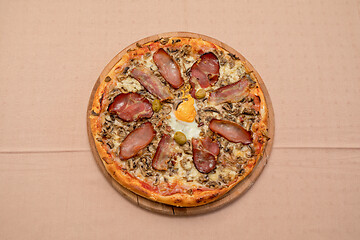 Image showing Proscuitto Pizza Top