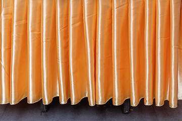 Image showing Yellow Silk Tablecloth