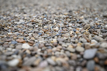 Image showing Abstract pebbles background with shalllow DOF