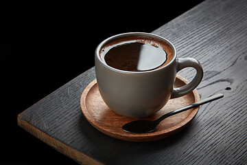 Image showing cup of black coffee