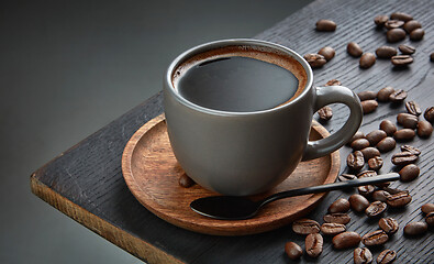 Image showing cup of black coffee