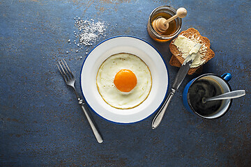 Image showing Breakfast meal egg