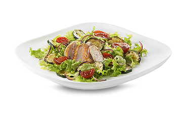 Image showing Chicken salad grilled