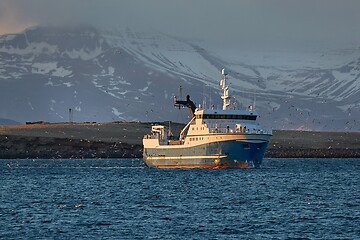 Image showing Fishing ship in Iceland