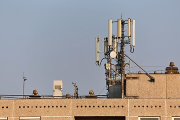 Image showing Transmitter mobile network antennas