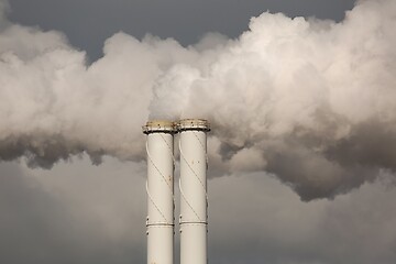 Image showing Smoking power plant