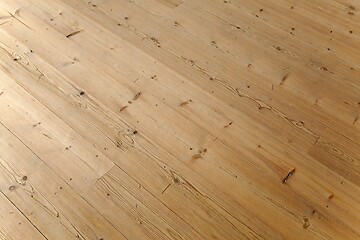 Image showing Wood deck lumber