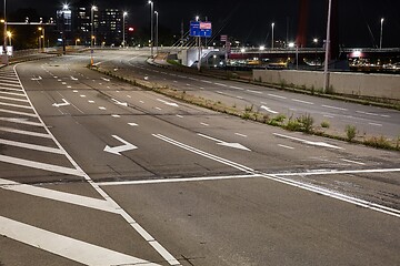 Image showing Road lanes from above