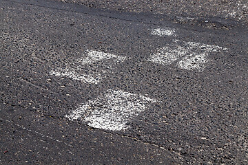 Image showing Erased road markings