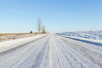 Image showing Road under the snow