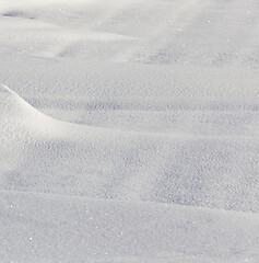 Image showing Deep snowdrifts