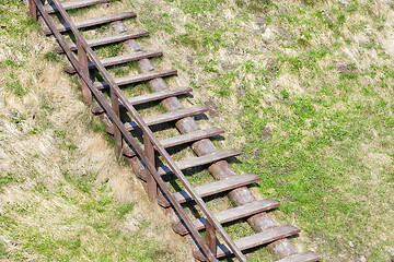 Image showing Wooden ladder