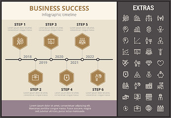 Image showing Business success infographic template and elements