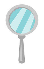 Image showing Magnifying glass vector cartoon illustration.