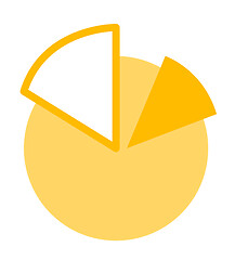 Image showing Business pie chart vector cartoon illustration.