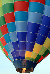 Image showing Propane burners being fired in a hot air balloon