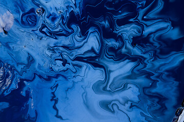 Image showing Blue painting abstract