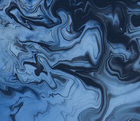 Image showing Blue painting abstract