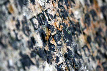 Image showing Gravestone with writing on it