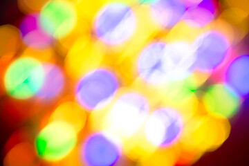 Image showing multi-colored bokeh on a black background