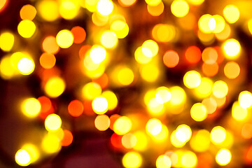 Image showing multi-colored bokeh on a black background
