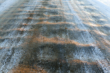 Image showing rural road in winter