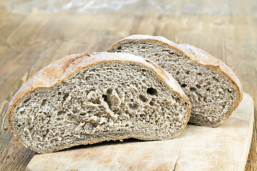 Image showing loaf baked from wheat