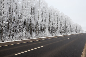 Image showing Road under the snow