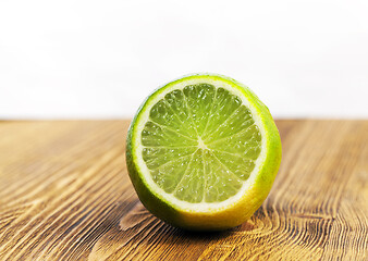 Image showing Green lime, close-up