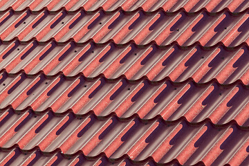 Image showing red metal roof